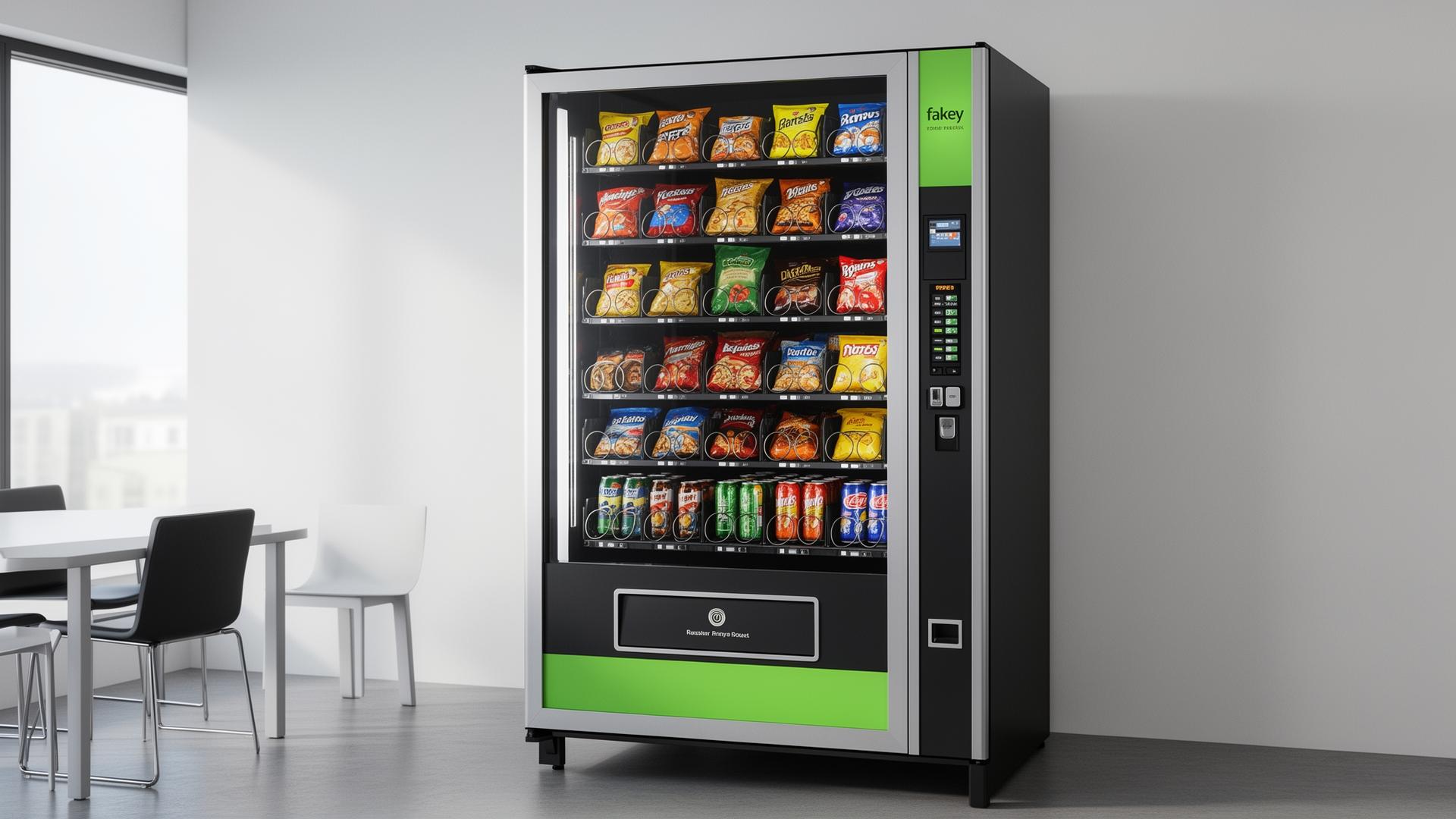 Generalüberholter Kombiautomat in einem modernen Pausenraum